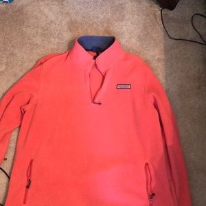 Men's pink vineyards vine pullover fleece